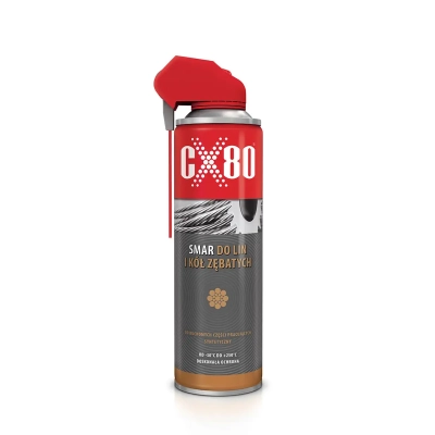 Smar do lin - CX-80 - 500 ml DUO-SPRAY syntetyczny smar do lin stalowych i mechanizmów