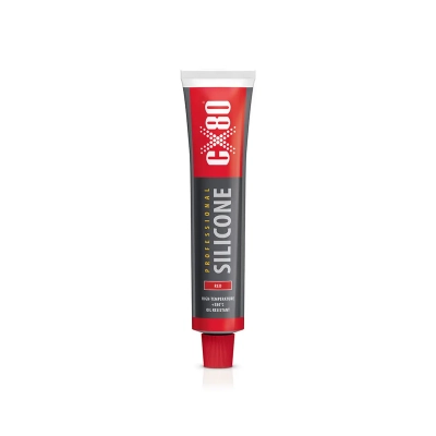 CX-80 uniwersalny czerwony silikon wysokotemperaturowy - 80ml