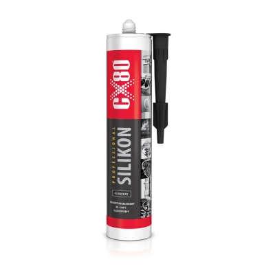 CX-80 SILIKON PROFESSIONAL - 310ml - bezbarwny - silikon wysokotemperaturowy bezbarwny 380°C