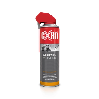 Odrdzewiacz z MoS2 - błyskawiczne usuwanie rdzy CX80 ON RUST MOS2 - 500ml DUO SPRAY