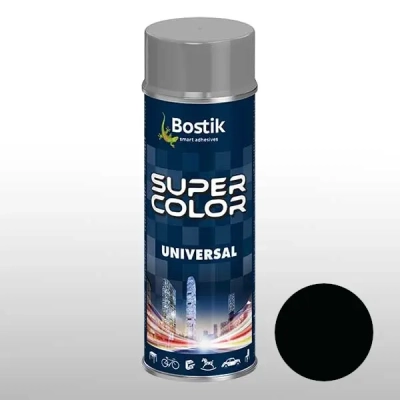 SUPER COLOR UNIVERSAL - 400ml - czarny mat RAL 9005