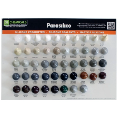 Neutralny silikon dylatacyjny i dekarski Parasilico AM85-1 - wzornik kolorów